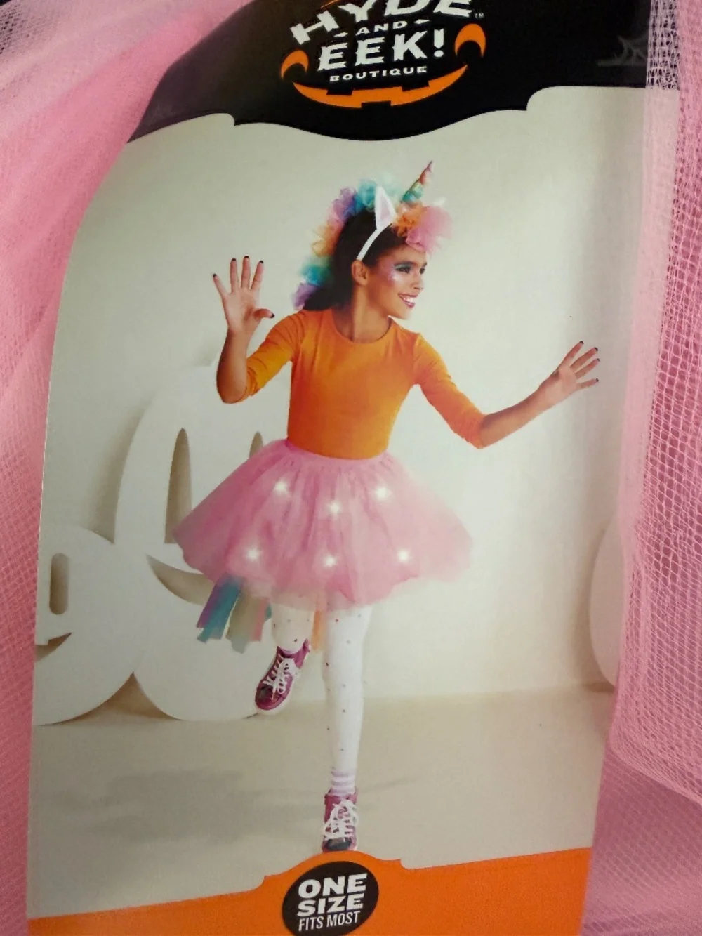 NWT Light-Up Unicorn Costume Girls One Size